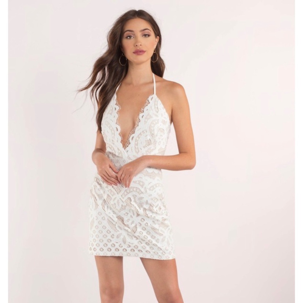 White bodycon dress